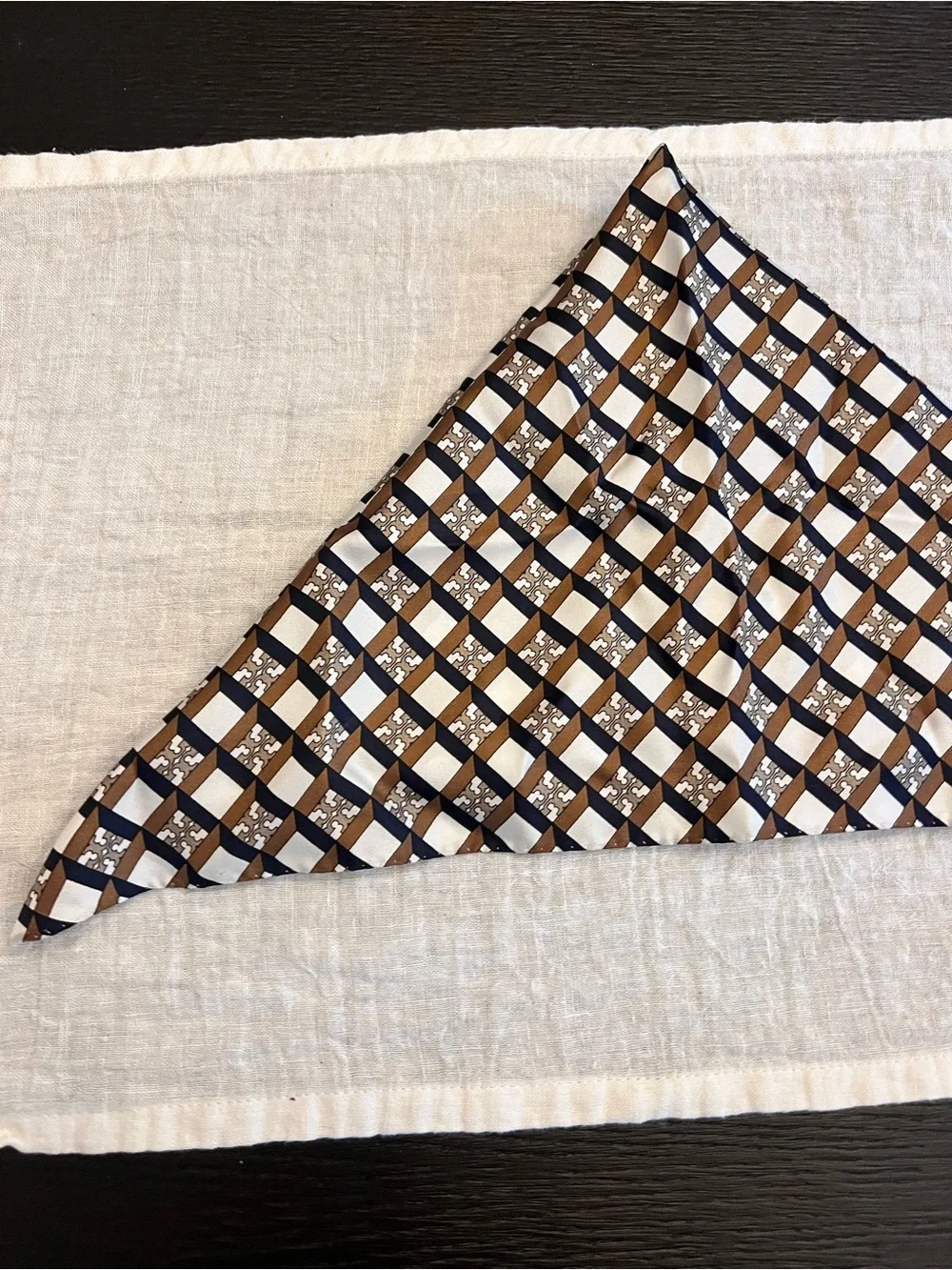 Tory Burch Geo Logo Printed Scarf